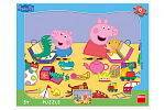 Dino PEPPA PIG PLAYS 12 kształtów planszy Puzzle