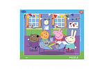 Dino puzzle dla dzieci Świnka Peppa: W przedszkolu plansza 40D