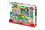 Dino Inne Dino puzzle WD Mickey i Minnie sportowcy 3x55D