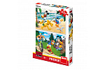 Dino Minnie Dino puzzle dla dzieci WD Mickey sportowe 2x77D