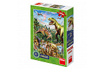 Dino Puzzle dla dzieci Dino Świat Dinozaurów 100DXL neonowe