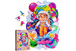 Puzzler Puzzle WOODEN COLOUR PUZZLES - Poszukiwacz kosmicznych przygód