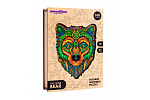 Puzzler Puzzle WOODEN COLOUR PUZZLES - Mądry Niedźwiedź