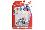 Dickie SOS Dickie Policejní motocykl 10 cm s příslušenstvím