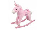 Mac Toys Różowy jednorożec na biegunach z dźwiękiem