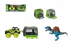 Mac Toys Jeep z przyczepą i dinozaurem