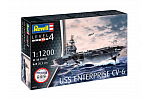 Revell Starter Kit statek 75824 - USS Enterprise CV-6 (1:1200)