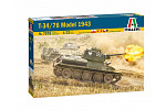 Italeri Model Kit czołg 7078 - T-34/76 Model 1943 (1:72)