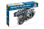 Italeri Model Kit military 7406 - Zundapp KS 750 z wózkiem bocznym (1:9)
