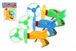 Teddies Śmigło wyrzutowe + pistolet startowy plastikowy 12cm 3 kolory 