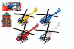 Teddies Helikopter/Śmigłowiec służb ratowniczych metal/plastik 13cm powrotny nat. 3 gatunki
