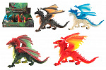 Teddies Dragon plastikowe 20x14x22cm 4 rodzaje