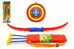 Teddies Łuk 71cm + 3 strzały w etui + cel plastikowy w pudełku