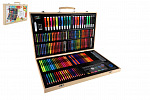 Teddies Zestaw do malowania - Art box kreatywny zestaw 180 sztuk w drewnianej walizce 47x30x4,5cm
