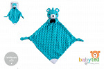 babyted Medvídek usínáček babyted kousátko, chrastítko plyš 25x25cm na kartě v sáčku 0m+