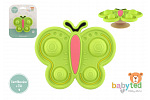 babyted Točáček motýlek babyted silikon/plast 9x5,5cm na kartě 0m+
