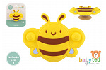 babyted Točáček včelka babyted silikon/plast 9x7cm na kartě 0m+