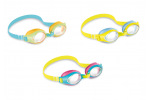 Intex Dziecięce kolorowe okulary pływackie 15cm 3 kolory na karcie 3-8 lat