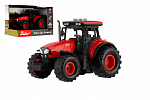 Teddies Traktor Zetor plastikowy 9x14cm na koło zamachowe na nietoperzu. ze światłem i dźwiękiem w pudełku 18x12x10,5cm