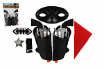 Teddies Pistolet/kolt z kaburą 2 szt. zestaw kowbojski plastik 19cm z akcesoriami w woreczku