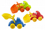 Teddies Maszyna budowlana plastikowa koparka/ładowarka 3 kolory 26x13x11cm 12m+