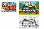 Teddies Kolorowanki Moje pierwsze samochody 21x14,5 cm MPA
