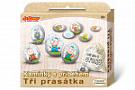 SMT Creatoys Story Stones z naklejkami Zestaw kreatywny Trzy małe świnki w pudełku 19x16x4cm