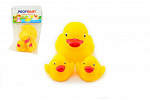 Profibaby Kaczątko/Kaczątka Zestaw do kąpieli 3 szt. gumy w woreczku 14x24cm 0m+