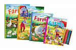 FONI Book Książka FONI Kolorowanki+zabawy/Kolorowanki+zabawy W gospodarstwie/W gospodarstwie 4 szt. + kredki CZ + wersja SK w woreczku 21x29cm