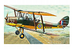 Směr  model samolotu D.H.82 Tiger Moth 15,4x19cm w pudełku 31x13,5x3,5cm