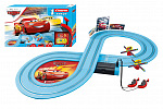 Carrera First Cars/Cars Tor plastikowy 2,4 m + 2 samochodziki akumulatorowe w pudełku 50x30x8cm