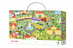 DODO Puzzle "Szukaj przedmiotów" miasto 45x31cm 80 elementów w pudełku 25x16x6cm
