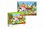 DODO Puzzle Farma 32x23cm 60 elementów w pudełku 24x18x4cm