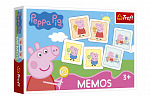 Trefl Pexeso papierowa gra planszowa Świnka Peppa/Świnka Peppa 30 sztuk w pudełku 21x14x4cm