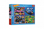 Trefl Puzzle 4v1 Závodní auta/Hot wheels 4x250 dílků 33,9x23,9cm v krabici 34x26x6cm