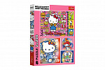 Trefl Puzzle Trefl 2x200 Hello Kitty i przyjaciele 41x27,5cm w pudełku 26x34x4,5cm