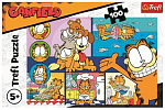 Trefl Puzzle Lazy Garfield 100 elementów 41x27,5cm w pudełku 29x20x4cm