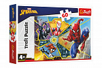 Trefl Puzzle Spiderman - Na pavučině 33x22cm 60 dílků v krabici 21x14x4cm