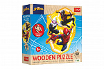 Trefl Puzzle dřevěné nepravidelné tvary Spiderman 50 dílků 19,7x26,6cm v krabici 20x20x6cm