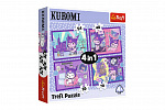 Trefl Puzzle 4w1 Legowisko z Kuromi w pudełku 28x28x6cm