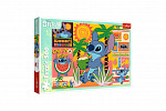 Trefl Puzzle Holidays with Stitch 500 elementów 48x34cm w pudełku 40x27x4,5cm