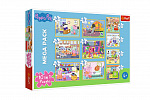 Trefl Puzzle 10 w 1 Świnka Peppa z przyjaciółmi w pudełku 40x27x6cm