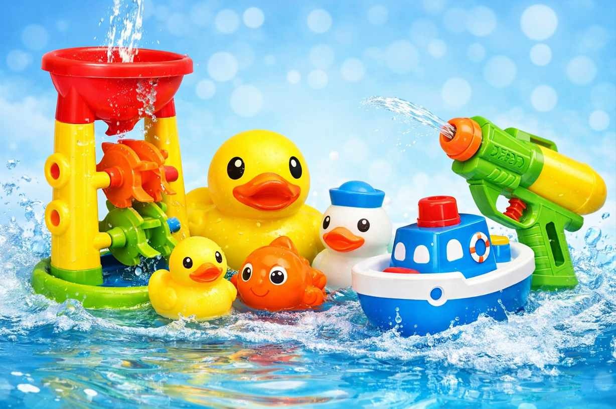 hračky do vody pro děti – kachničky, loďky a vodní hračky