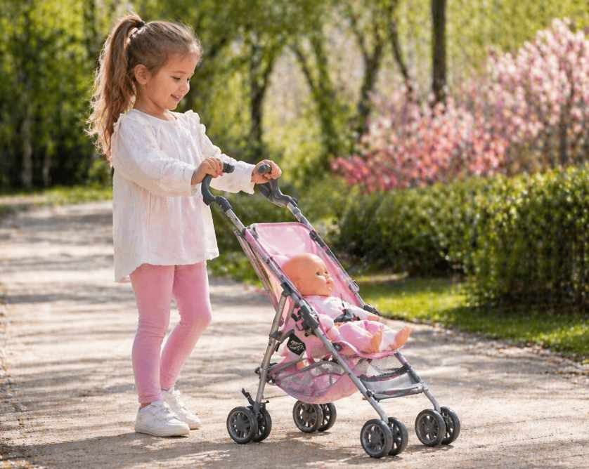 Sportovní kočárek pro panenky – lehké golfky pro panenku vhodné pro děti od 3 let