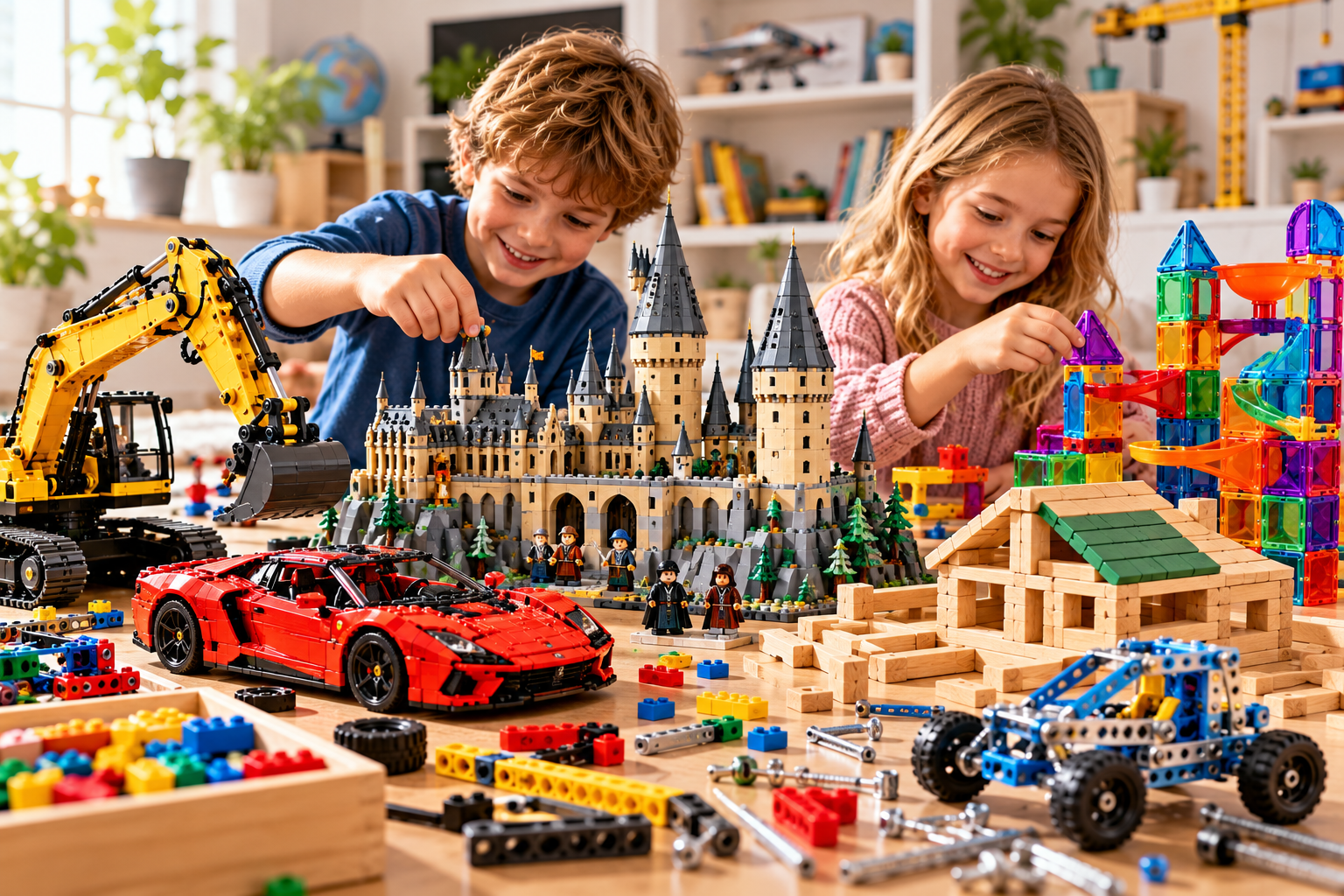 Inspirace na vánoční dárky pro malé i větší stavitele. Stavebnice LEGO, Merkur, konstrukční sady a další kreativní stavebnice umožňují vytvářet vlastní modely, rozvíjet technické myšlení a užít si hodiny tvořivé zábavy.