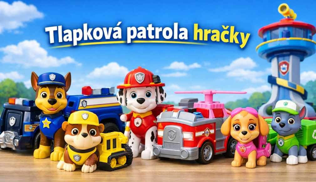 tlapková patrola hračky – figurky a auta Chase, Marshall, Skye a Rubble
