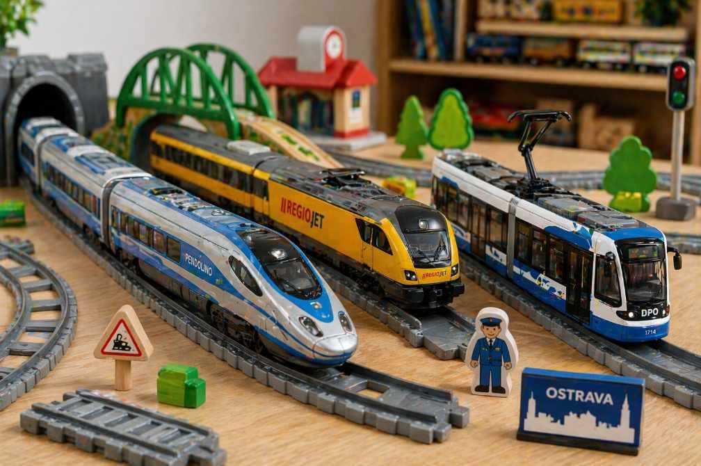 Vláčky pro děti – Pendolino, RegioJet a tramvaj DPO Ostrava