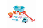 Ecoiffier Vozík s konvičkou a setem na písek