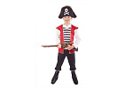 Rappa Detský kostým pirát s klobúkom (M)