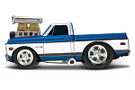 Maisto - Muscle Machines - 1972 Chevrolet C10 Pickup, modro-biela, 1:64